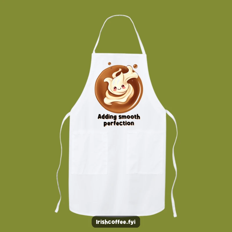 Funny Smiling Cream Splash Apron - Stylish Kitchen Fun, Great Funny Gift