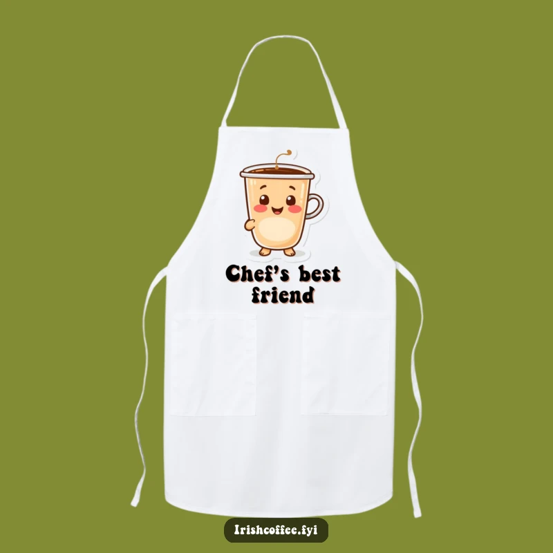 Funny Happy Coffee Apron - Brew Smiles in the Kitchen!
