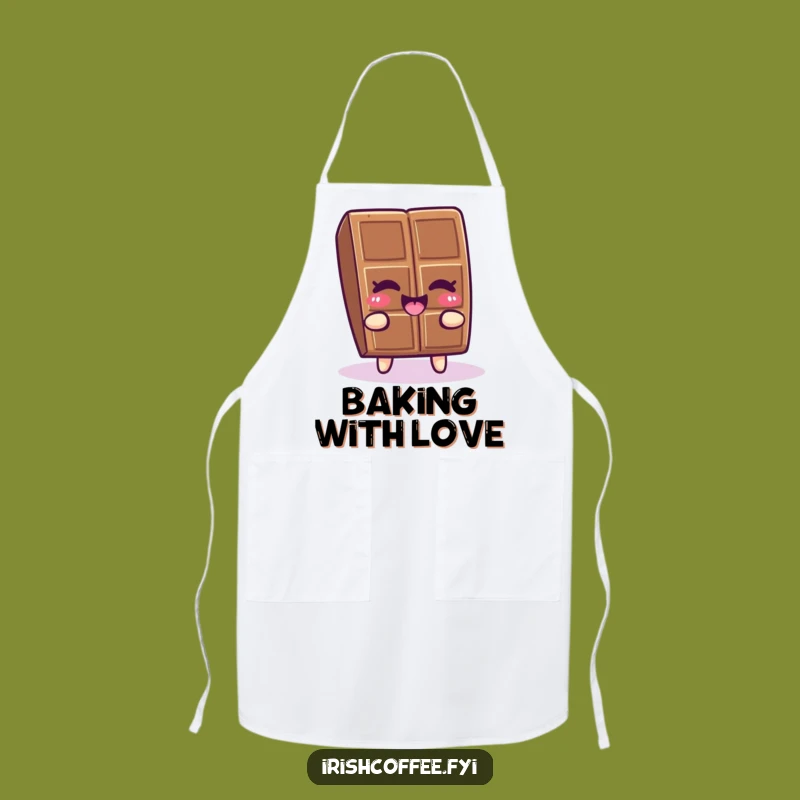 Funny Chocolate Apron - Bake with Joy in This Humorous Wiggle Design
