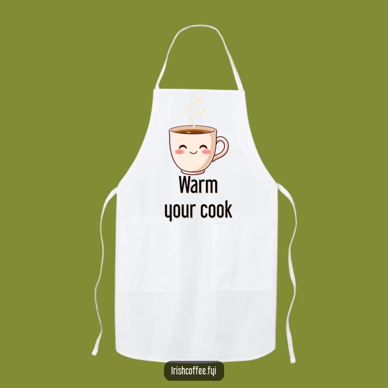 Funny Coffee Cup Smile Apron - Kitchen Warmth, Hilarious Gift for Baristas
