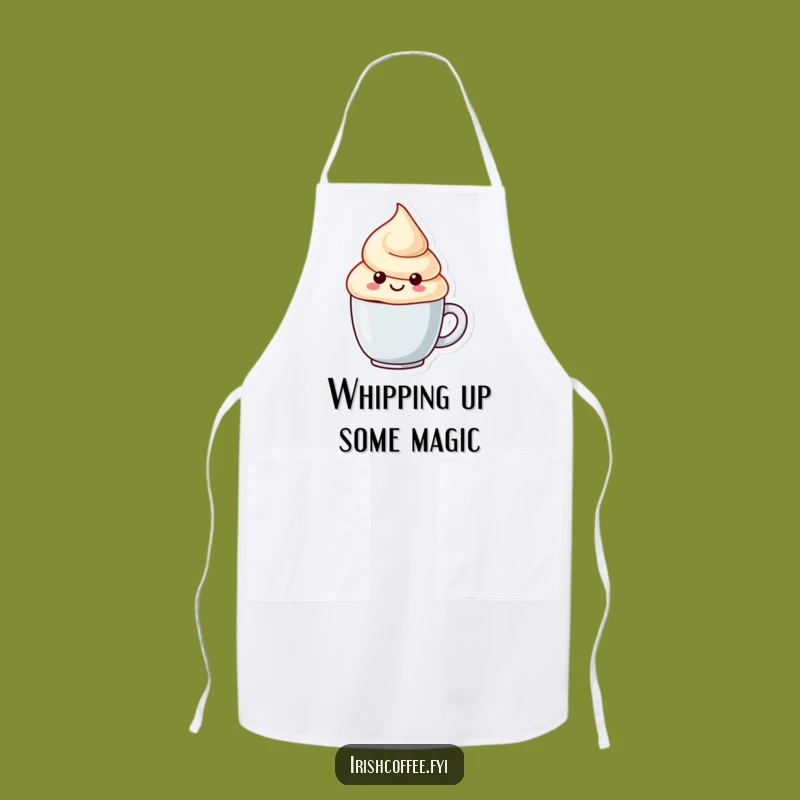 Funny Cream Swirl Apron - Playful Kitchen Wear & Hilarious Cooking Gift