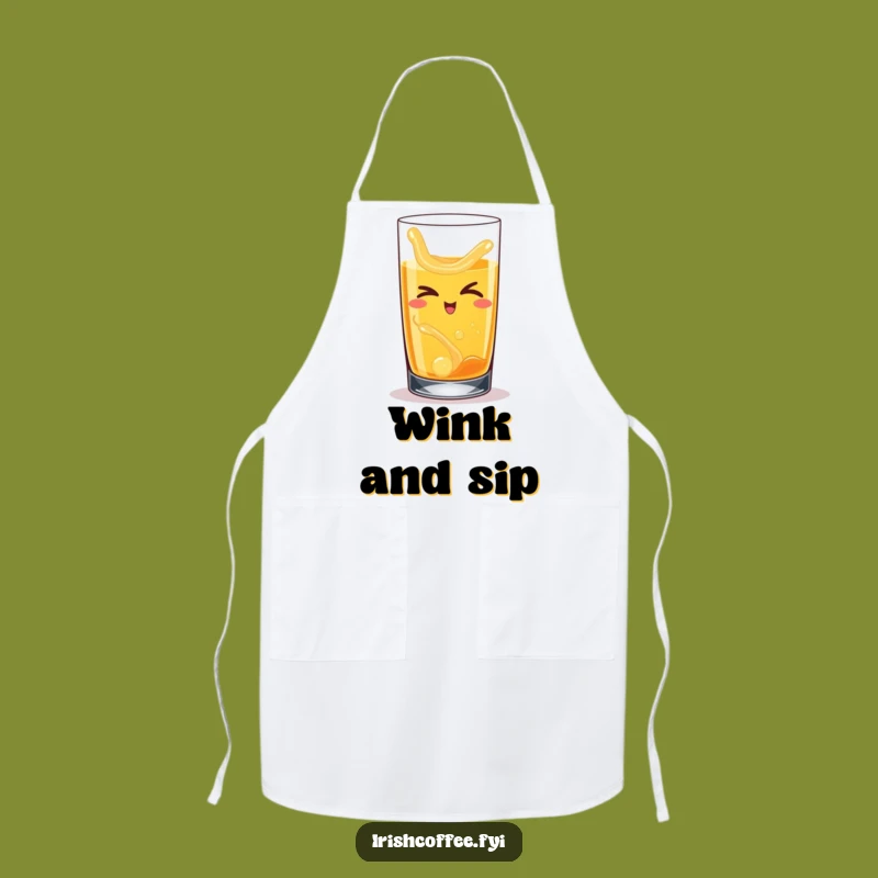 Funny Winking Whiskey Apron - Stir Up Laughter - Perfect Funny Gift