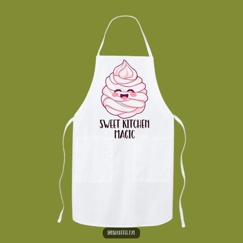 Funny Whipped Cream Apron - Bake with Joy in This Humorous Swirl Design
