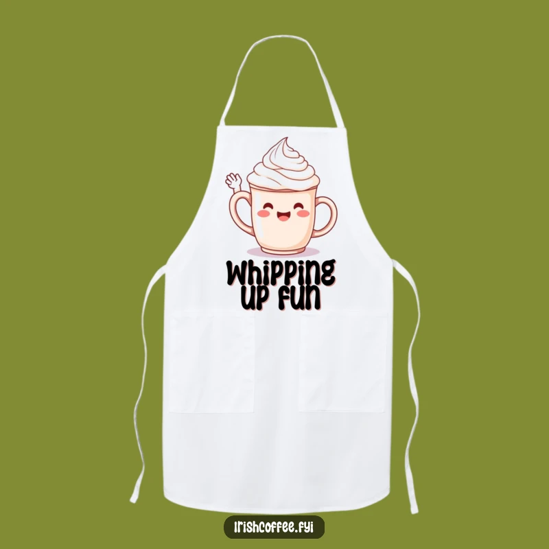 Funny Whipped Cream Apron - Cook With Cheer & Wave - Perfect Funny Gift