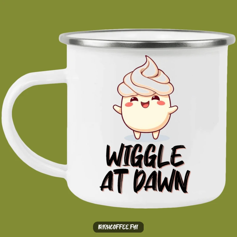 Funny Wiggle Topping Camping Mug: Adventure with Cheer, a Hilarious Outdoor Gift