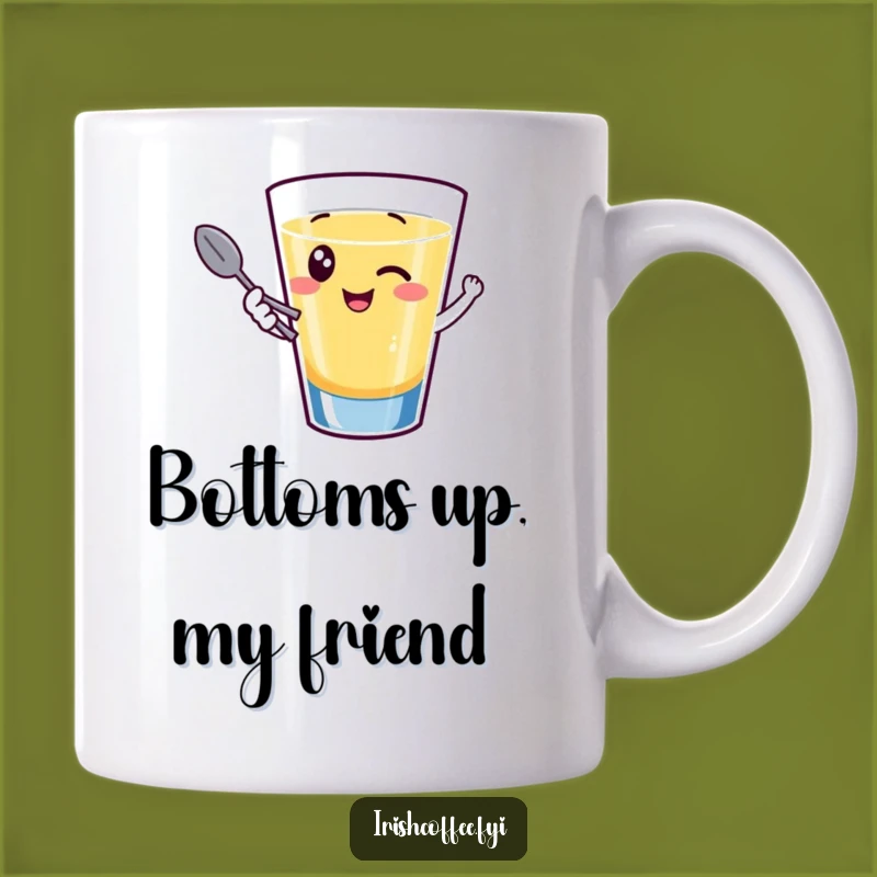 Funny Shot Glass Mug: Giggling Wink, Your Hilarious Morning Drink Companion