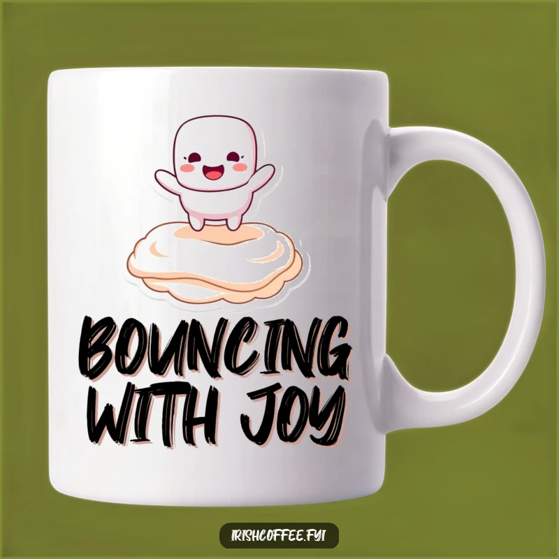 Funny Marshmallow Bounce Mug - Sweet Topping Fun, Perfect Funny Gift