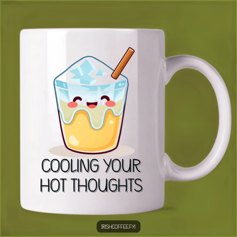 Funny Melting Ice Cube Mug - Cozy Relaxation, Perfect Funny Gift Idea