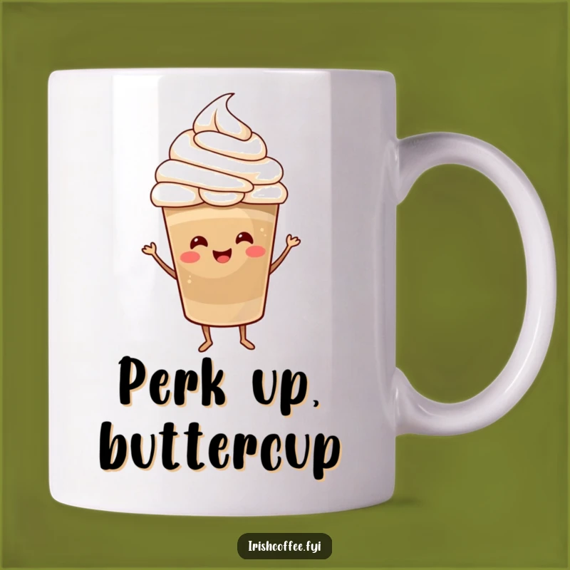 Funny Coffee Dance Mug - Happy Whipped Cream Cup, Perfect Funny Gift for Baristas