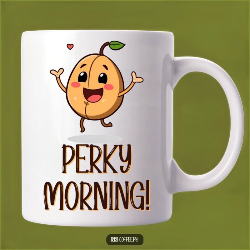 Funny Coffee Bean Mug: Start Your Day with a Dancing Bean's Joyful Jig