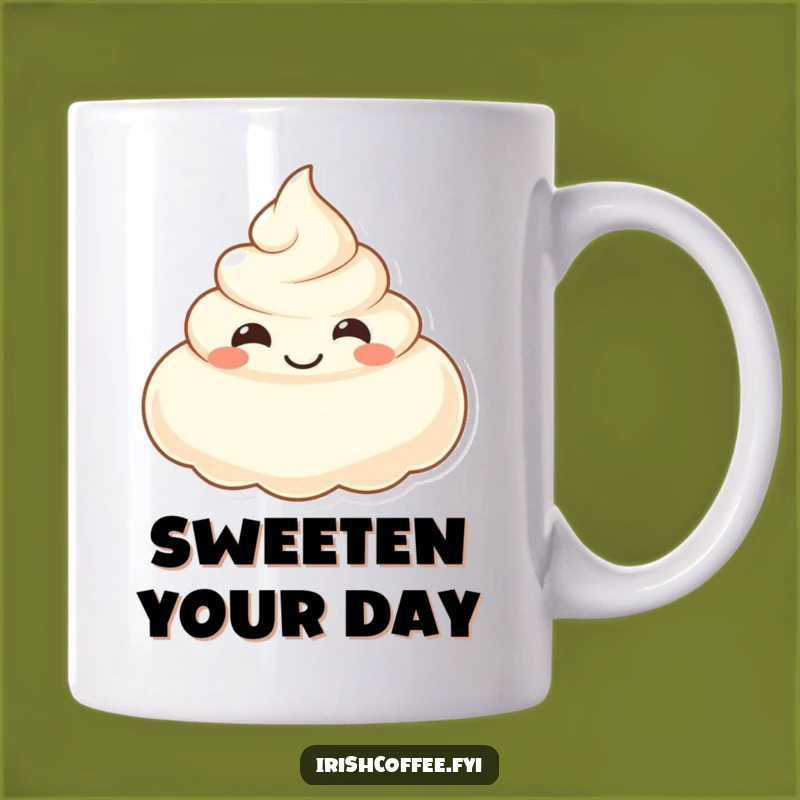 Funny Smiling Cream Mug - Sweeten Your Day with Delicious Humor
