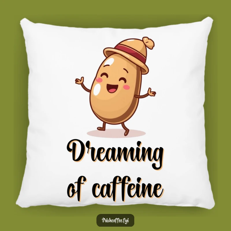 Comfy Funny Coffee Bean Jig Pillow: Soft Cushion with a Dancing Bean, Cozy Funny Gift