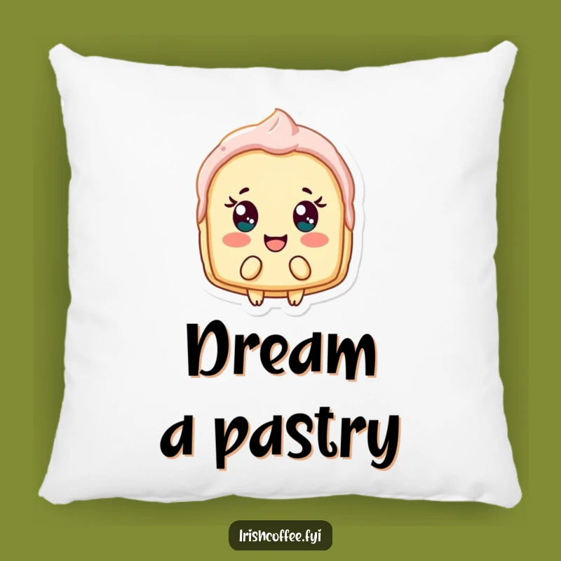 Funny Delighted Pastry Pillow: Cozy Comfort with Baked Good Humor