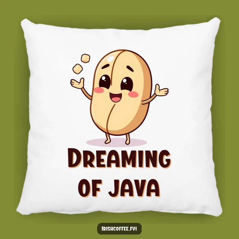Funny Coffee Bean Pillow: Cozy Up with Caffeinated Cheer