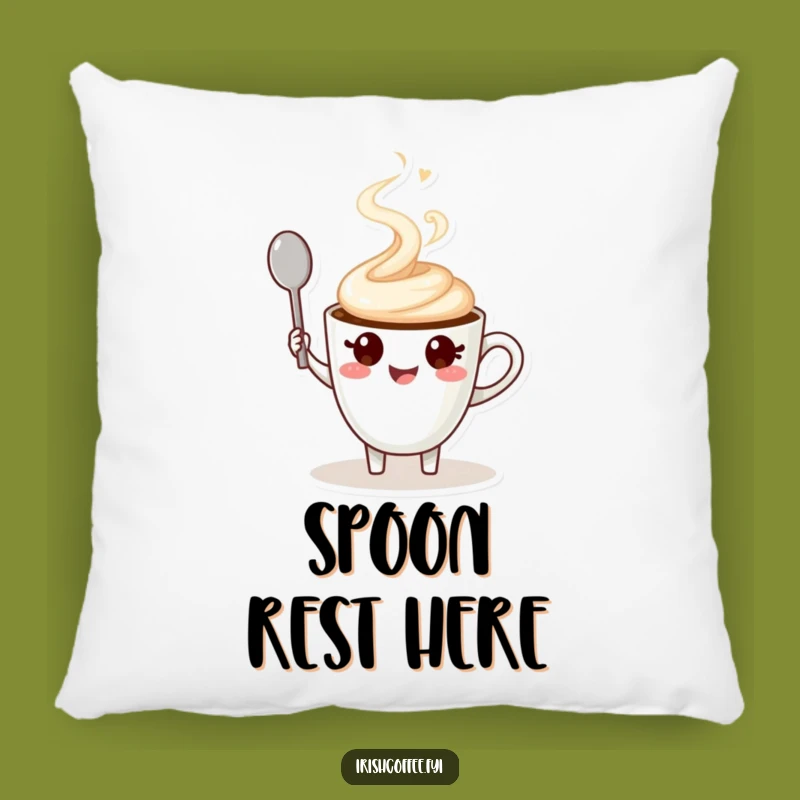 Funny Coffee Cup Character Pillow a Cozy and Cheerful Decor Gift
