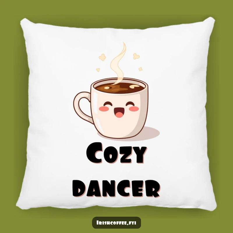 Funny Dancing Coffee Pillow: Snuggle Up with Steamy Joy and Happy Moves