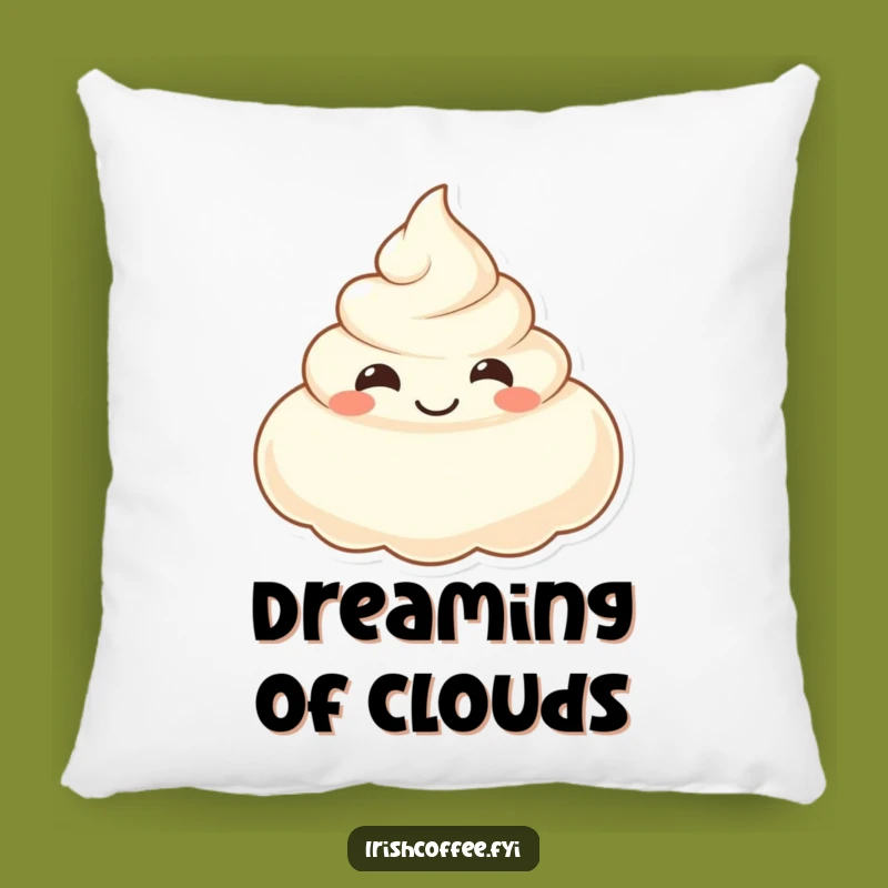 Funny Smiling Cream Pillow - Comfy and Cute Dessert Accent
