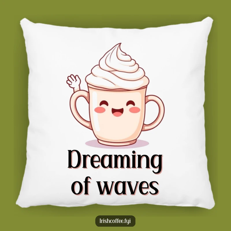 Funny Whipped Cream Pillow - Huggable Joy & Cheerful Waves - Perfect Funny Gift