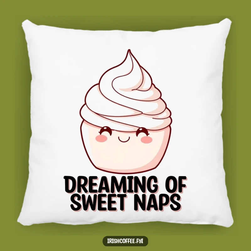 Funny Whipped Cream Wink Pillow: Add Delightful Comfort and Humor to Your Space!