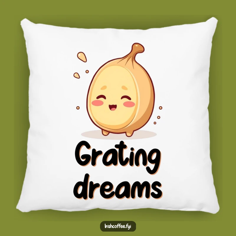 Funny Winking Nutmeg Grates Itself Pillow - Cozy Cheeky Comfort!