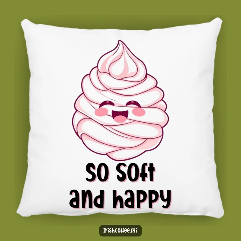 Funny Whipped Cream Pillow - Cozy Comfort with a Humorous Swirl Design