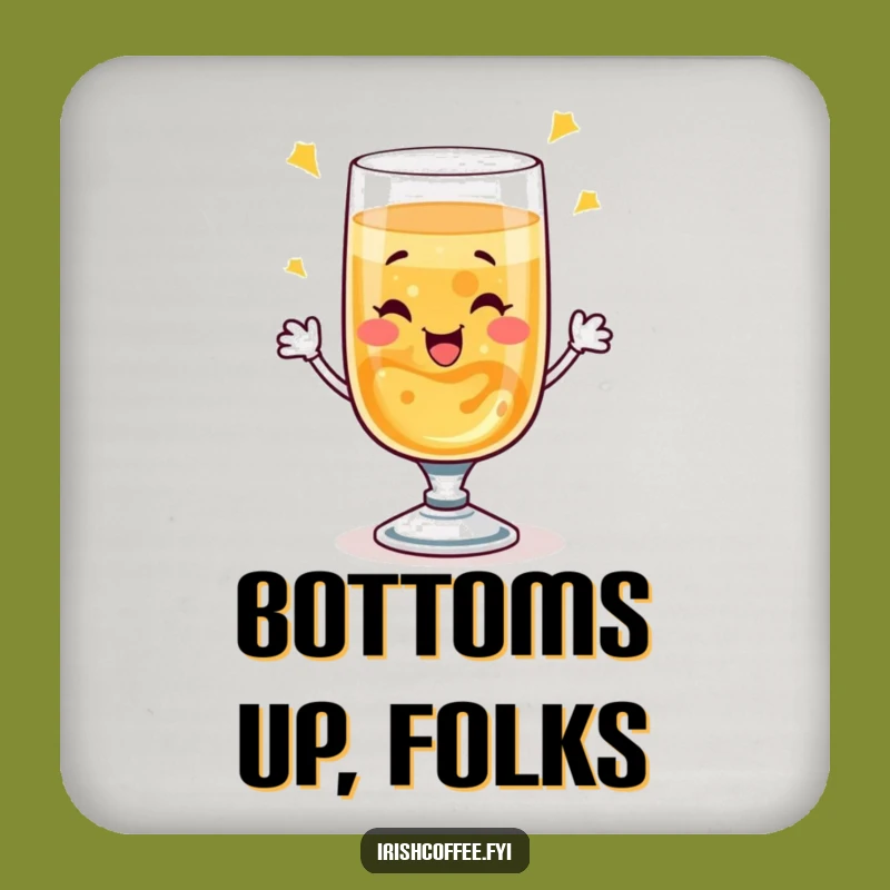 Funny Whiskey Toast Coaster: Protect Surfaces with a Wink, Bar Decor Gift