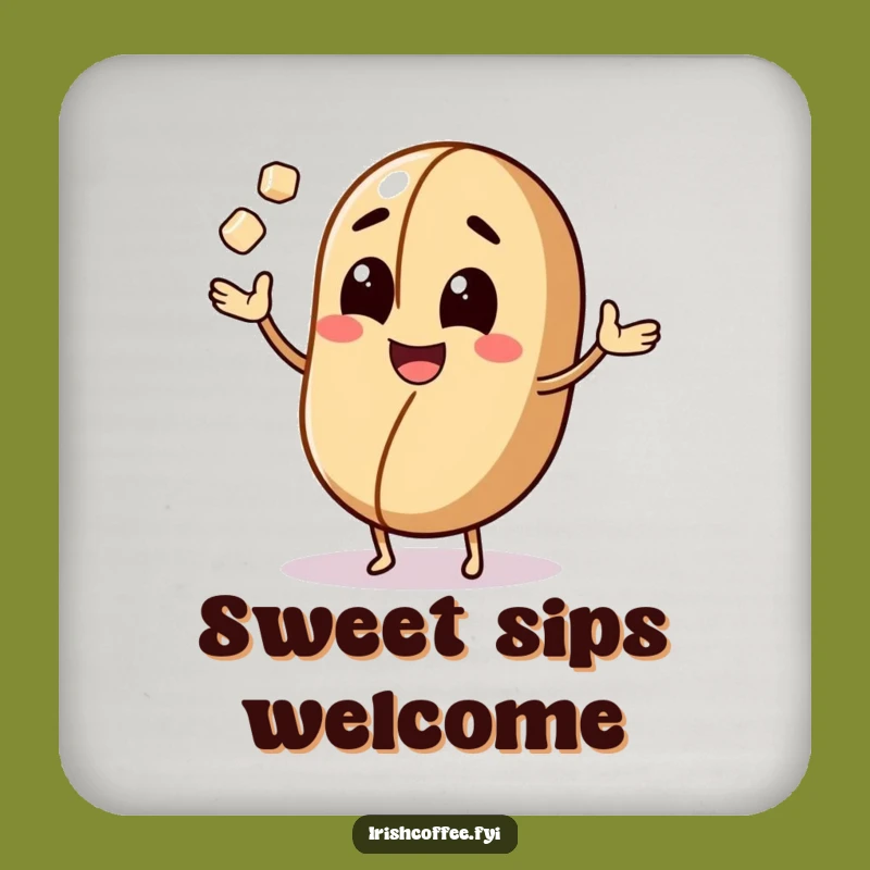 Funny Coffee Bean Coasters: Protect Surfaces with Caffeinated Humor