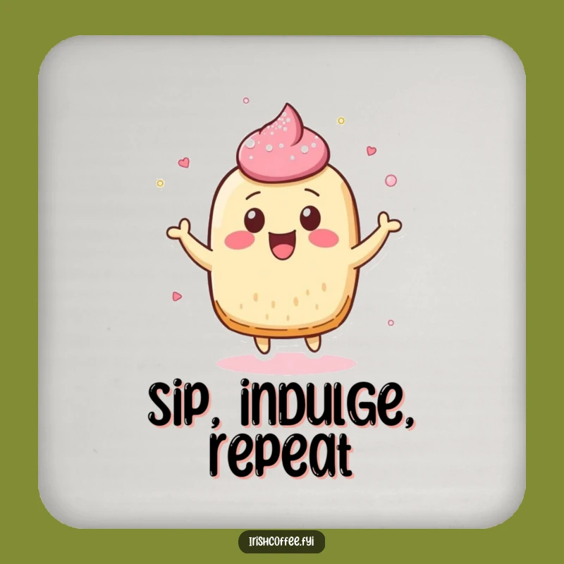 Funny Pastry Coaster - Sweet Protection & Hilarious Table Decor