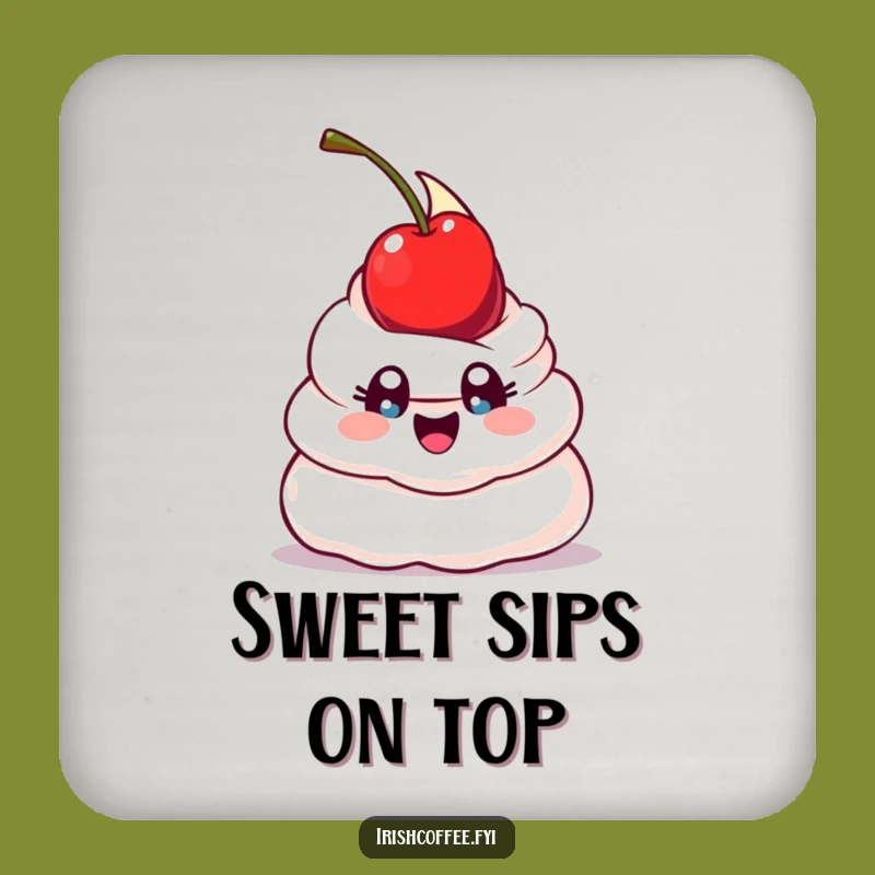 Funny Whipped Cream Balance Drink Coasters: Protect Surfaces with a Balancing Dollop, Set of Funny Gifts