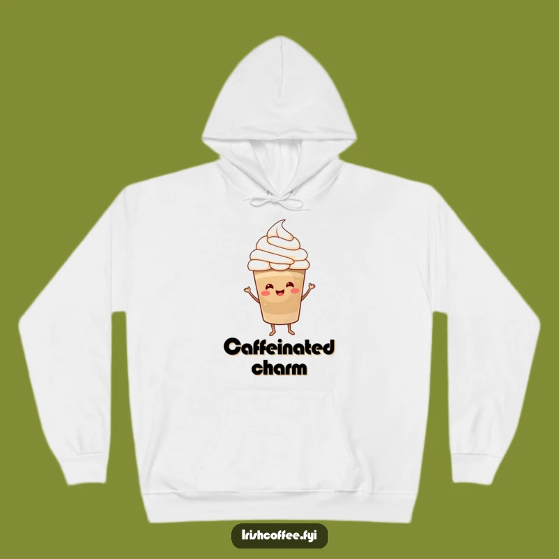 Funny Coffee Dance Hoodie - Cozy Whipped Cream Cup Sweatshirt, Perfect Funny Gift for Winter