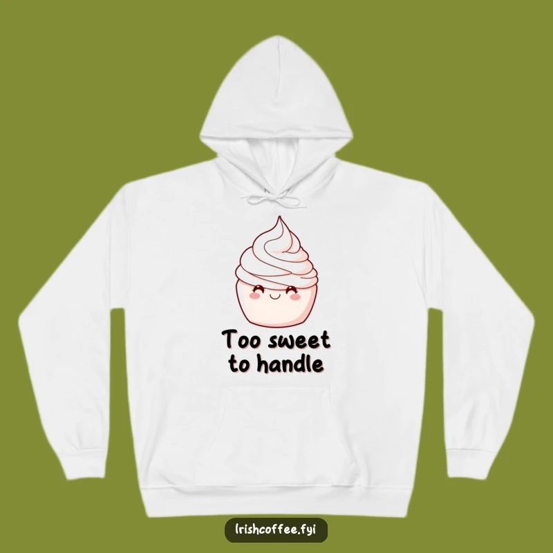Cozy Funny Whipped Cream Wink Hoodie: Stay Warm with Delightful Humor!