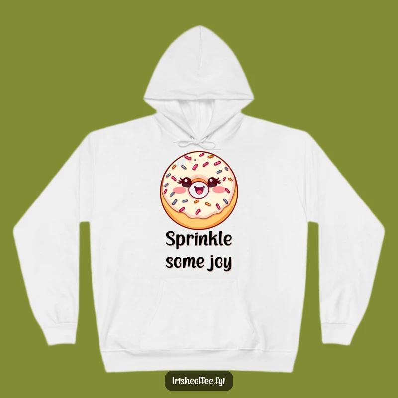 Funny Donut Wink Hoodie: Cozy Sprinkled Treat, The Ultimate Humorous Gift