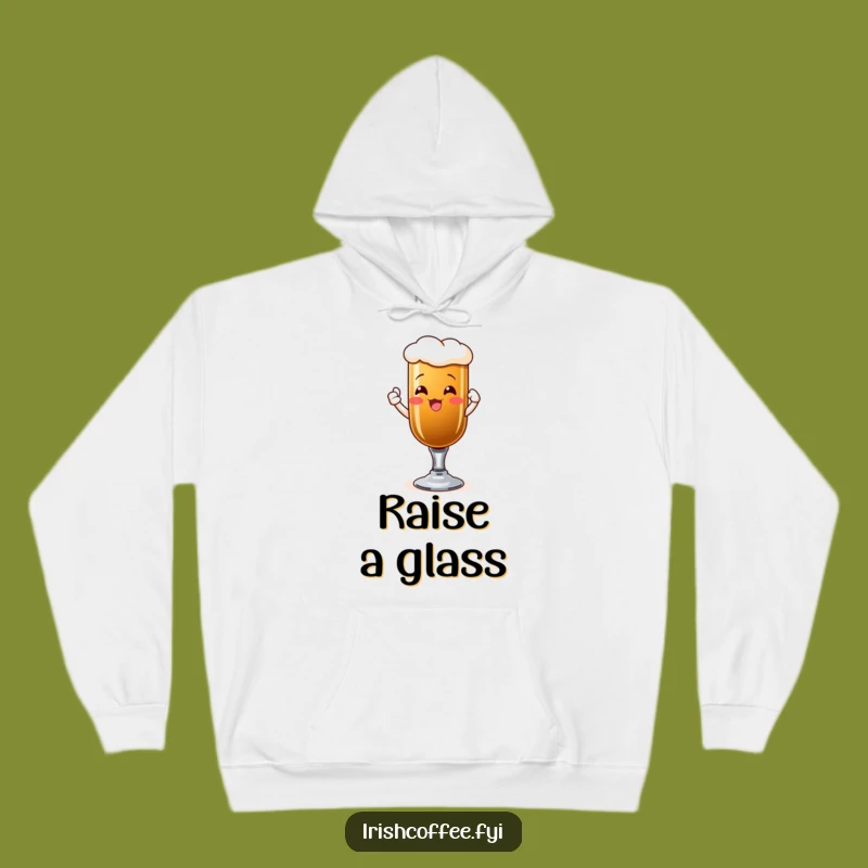 Funny Irish Coffee Toast Hoodie: Cozy Up with Festive Cheer, Great Gift