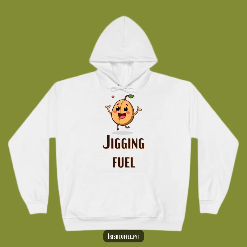 Funny Dancing Coffee Bean Hoodie: Stay Cozy with this Joyful Bean's Energetic Jig