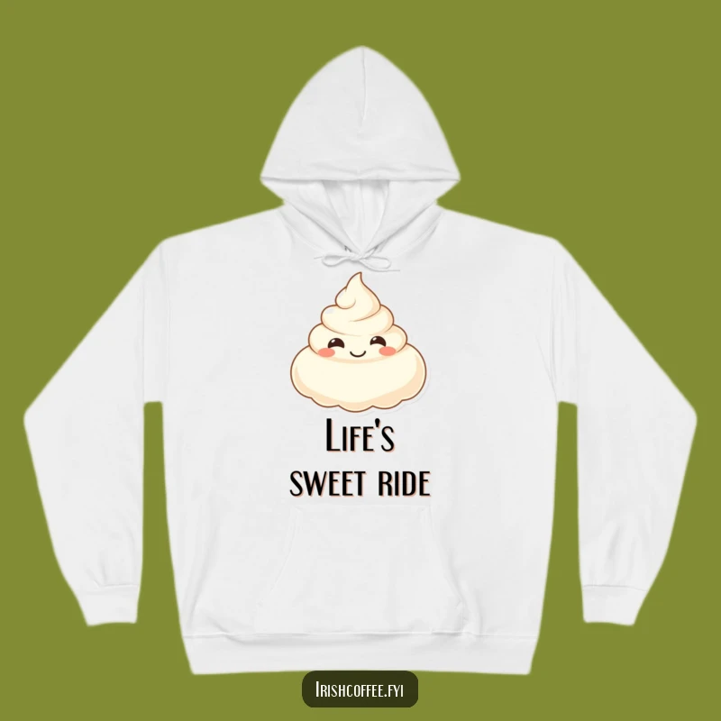 Funny Smiling Cream Hoodie - Cozy Up with Sweet Vegetable Humor