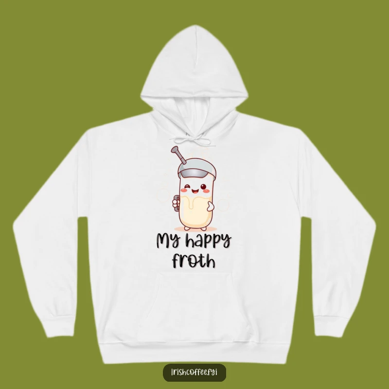 Funny Milk Frother Hoodie: Cozy Coffee Creation Wear, Perfect Humorous Gift