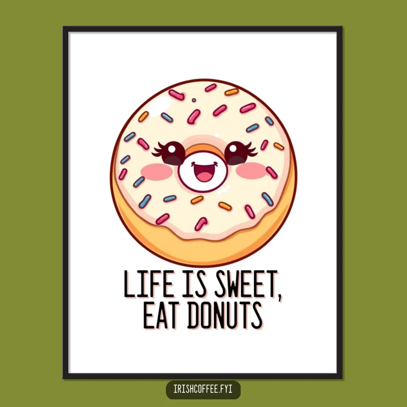 Free Printable Donut Wink Wall Art: Hilarious & Sweet Decor Download