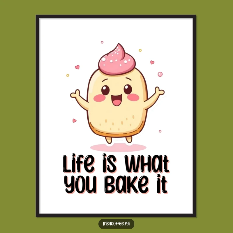 Free Printable Wall Art: Bouncy Pastry Sugar Dust Downloadable Decor