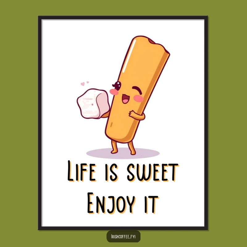 Free Printable Wall Art: Winking Cinnamon Stick, Humorous Downloadable Decor!