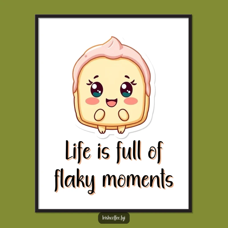 Funny Free Printable Wall Art: Delighted Pastry Shard Bobbing Downloadable Art