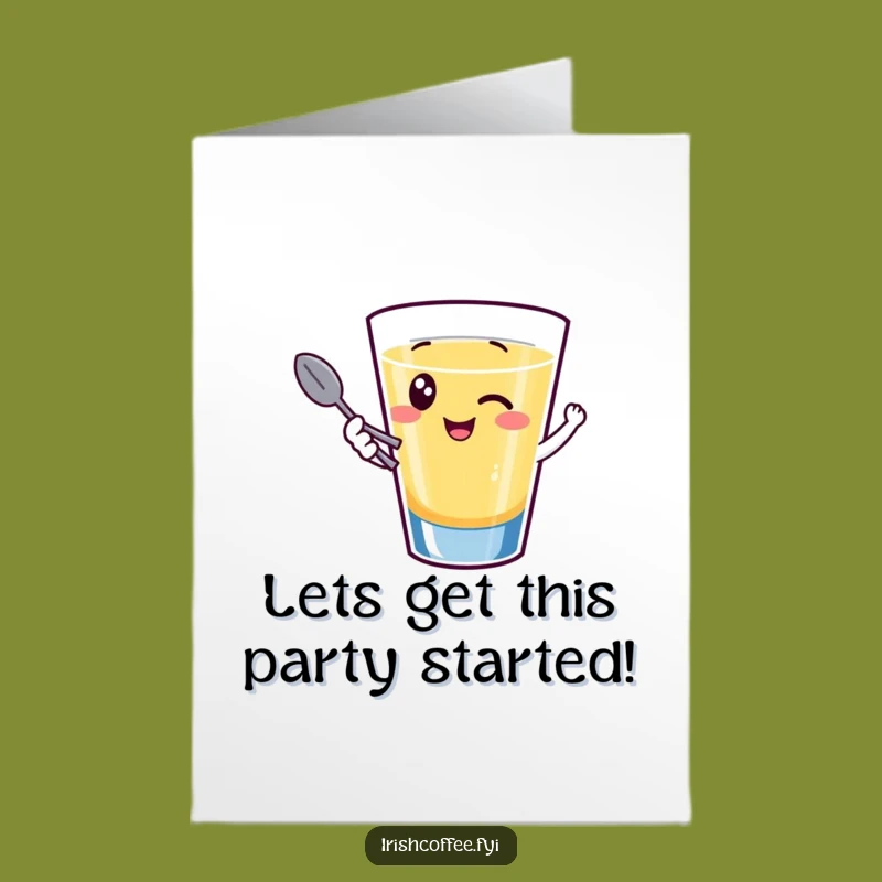 Free Printable Birthday Card: Giggling Shot Glass, Hilarious Downloadable Gift!