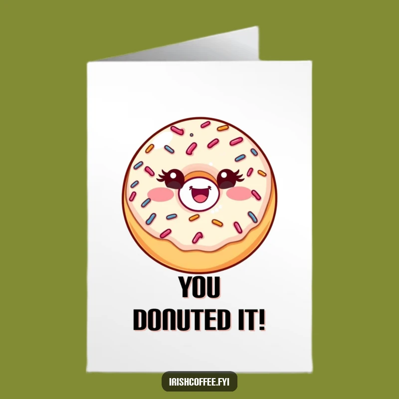 Free Printable Donut Congratulations Card: Wink & Celebrate with Humor