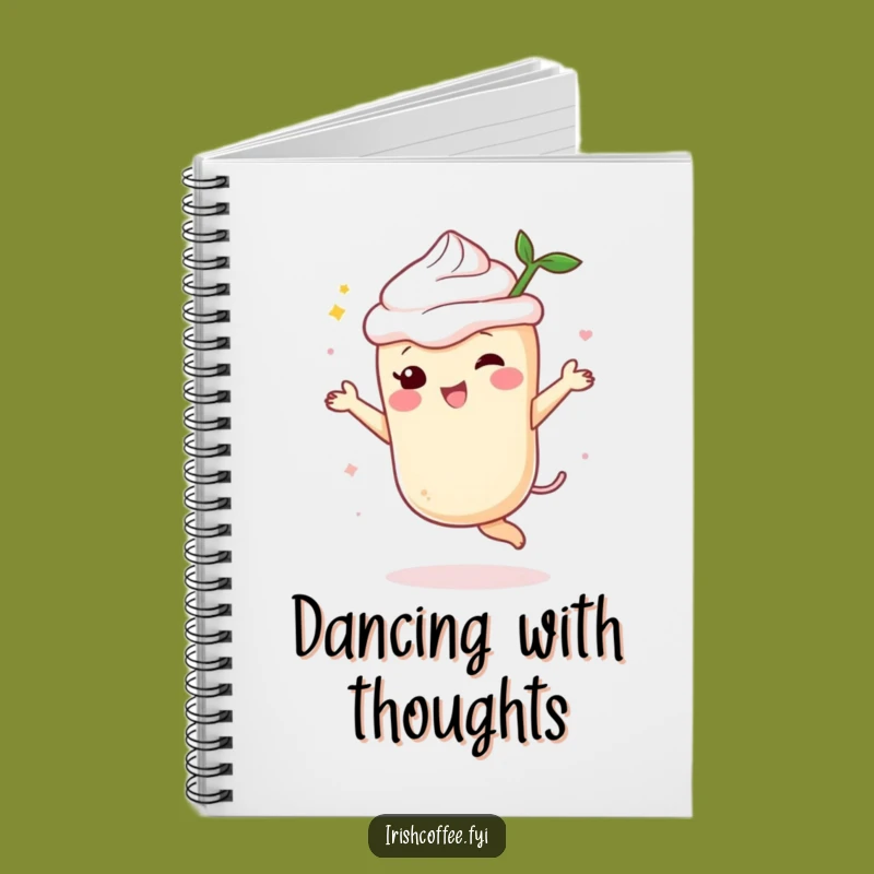 Funny Cream Liqueur Dancing Notebook: Spirit Character Journal, Perfect Funny Gift!