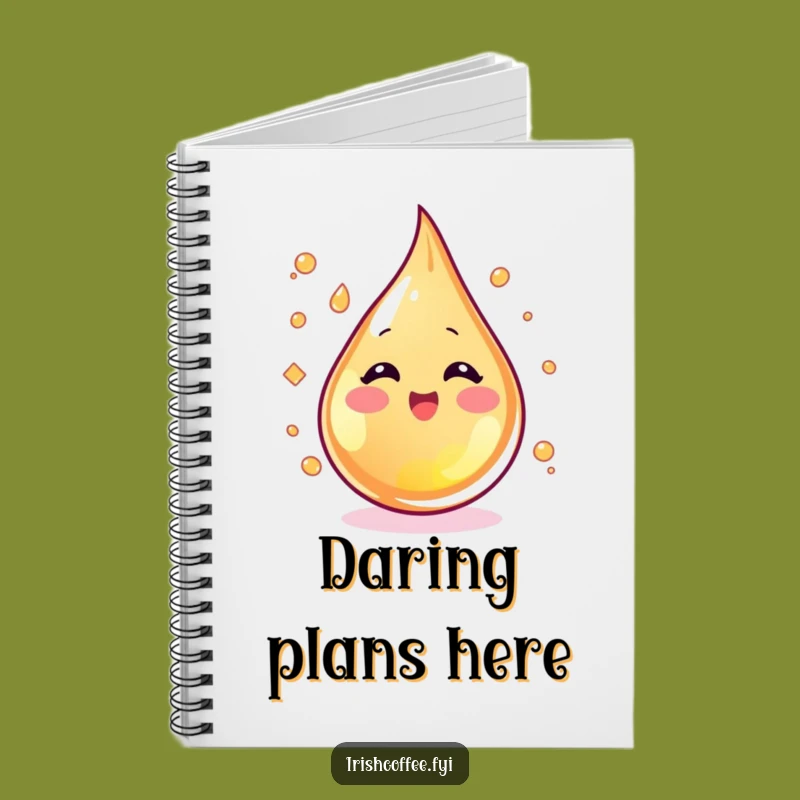 Funny Whiskey Notebook - Jot Down Ideas with This Humorous Droplet Design