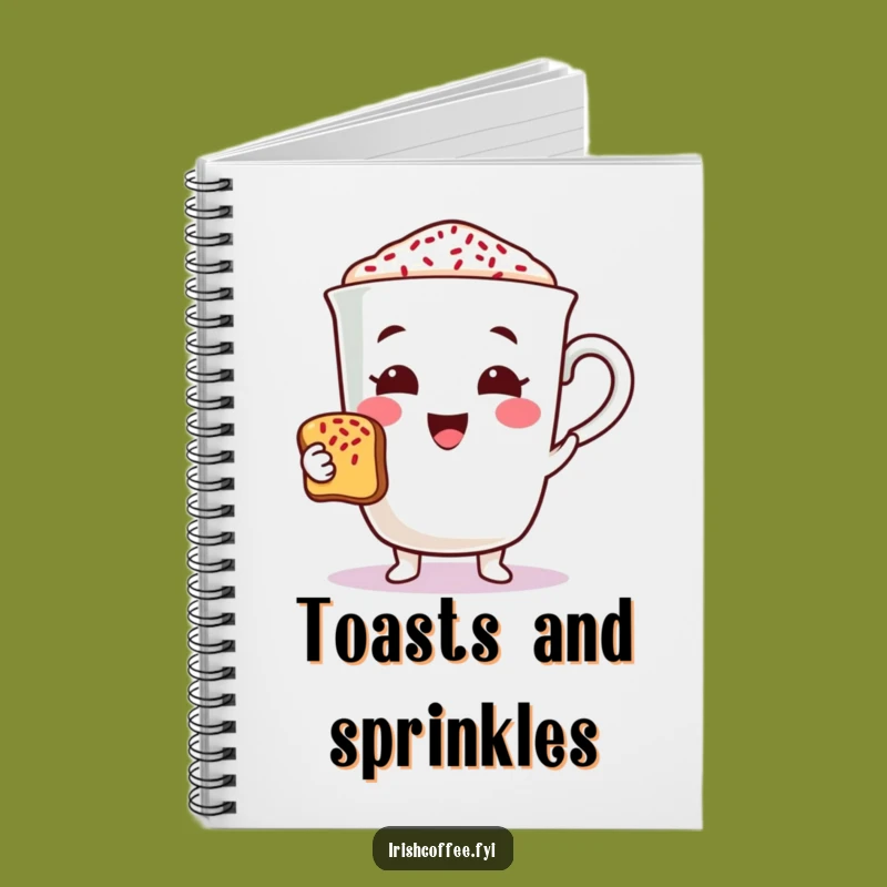 Funny Coffee Toast Notebook: Jot Down Your Celebratory Ideas