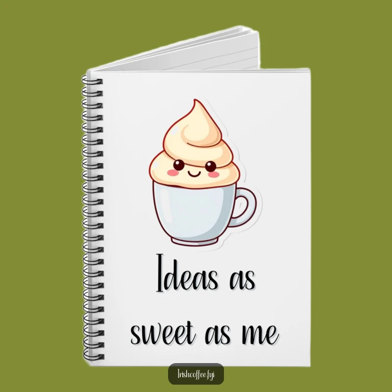 Funny Cream Dollop Notebook - Cute & Comical Journal for Your Ideas