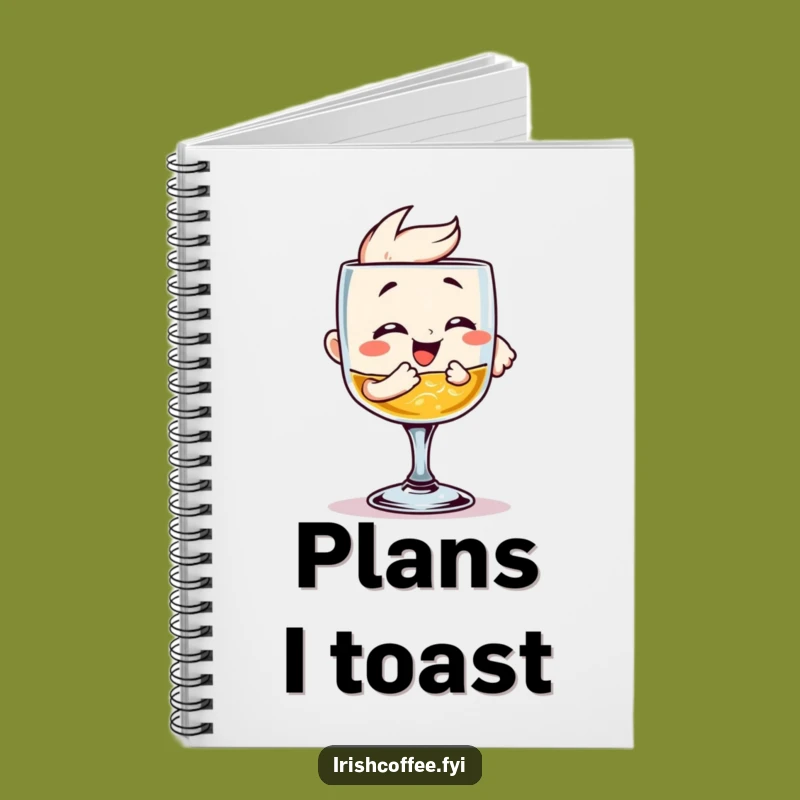 Funny Giggling Whiskey Glass Clinking Notebook: Sip Your Ideas!