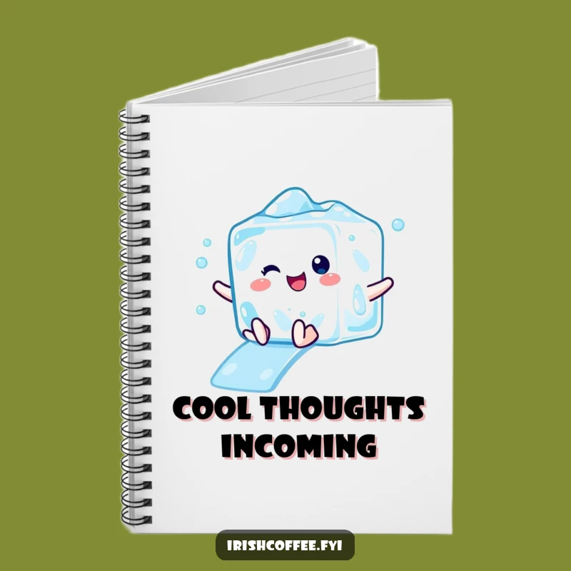 Funny Ice Cube Notebook - Cool & Humorous Journal for Refreshing Ideas