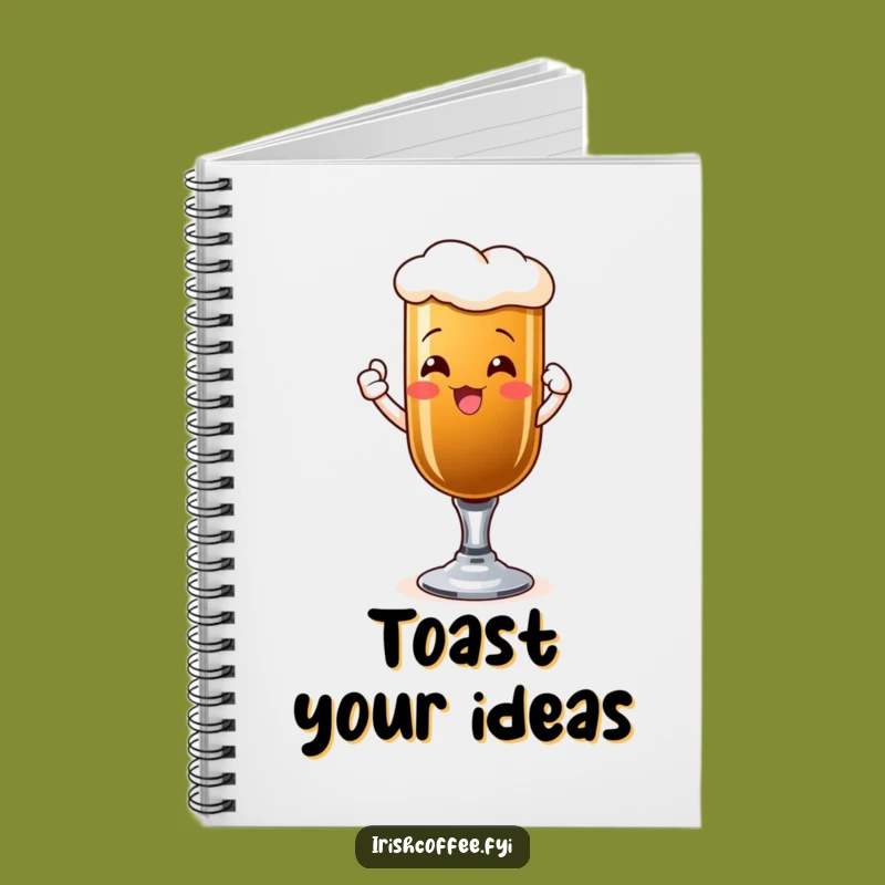Funny Irish Coffee Toast Notebook: Jot Down Celebrations, a Hilarious Gift