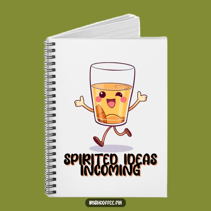 Funny Whiskey Glass Hop Notebook: Jot Down Jokes and Spirits with Flair